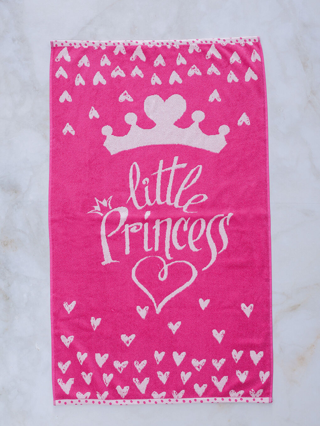 Pembe Baskılı Çocuk Havlusu-1