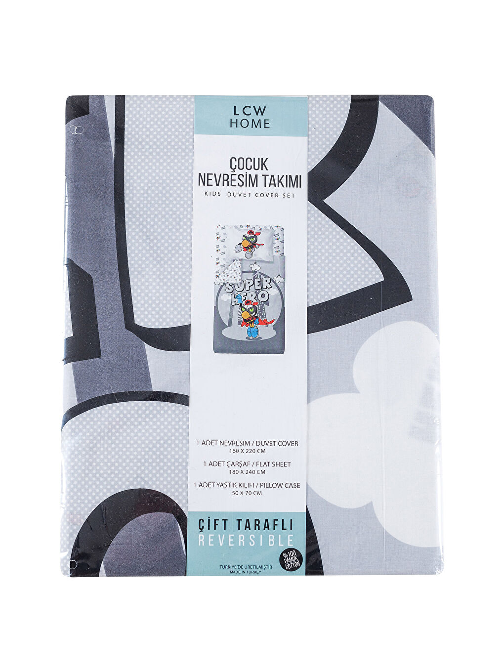 Karışık Baskılı Çocuk Nevresim Takımı-14