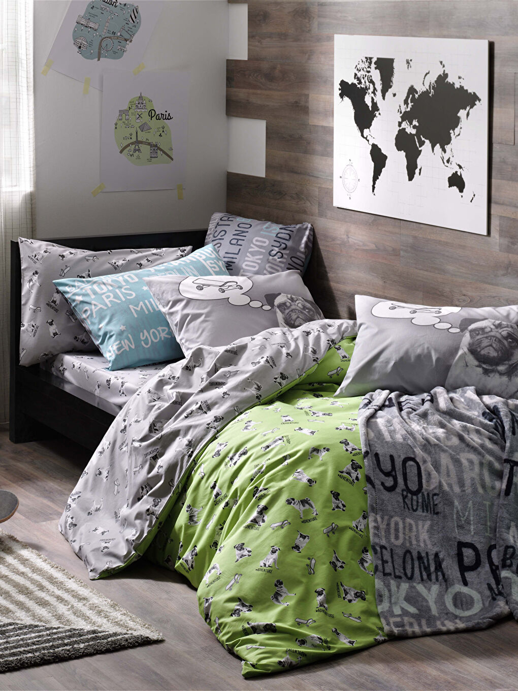 مجموعة كاملة من أغطية اللحاف للأطفال