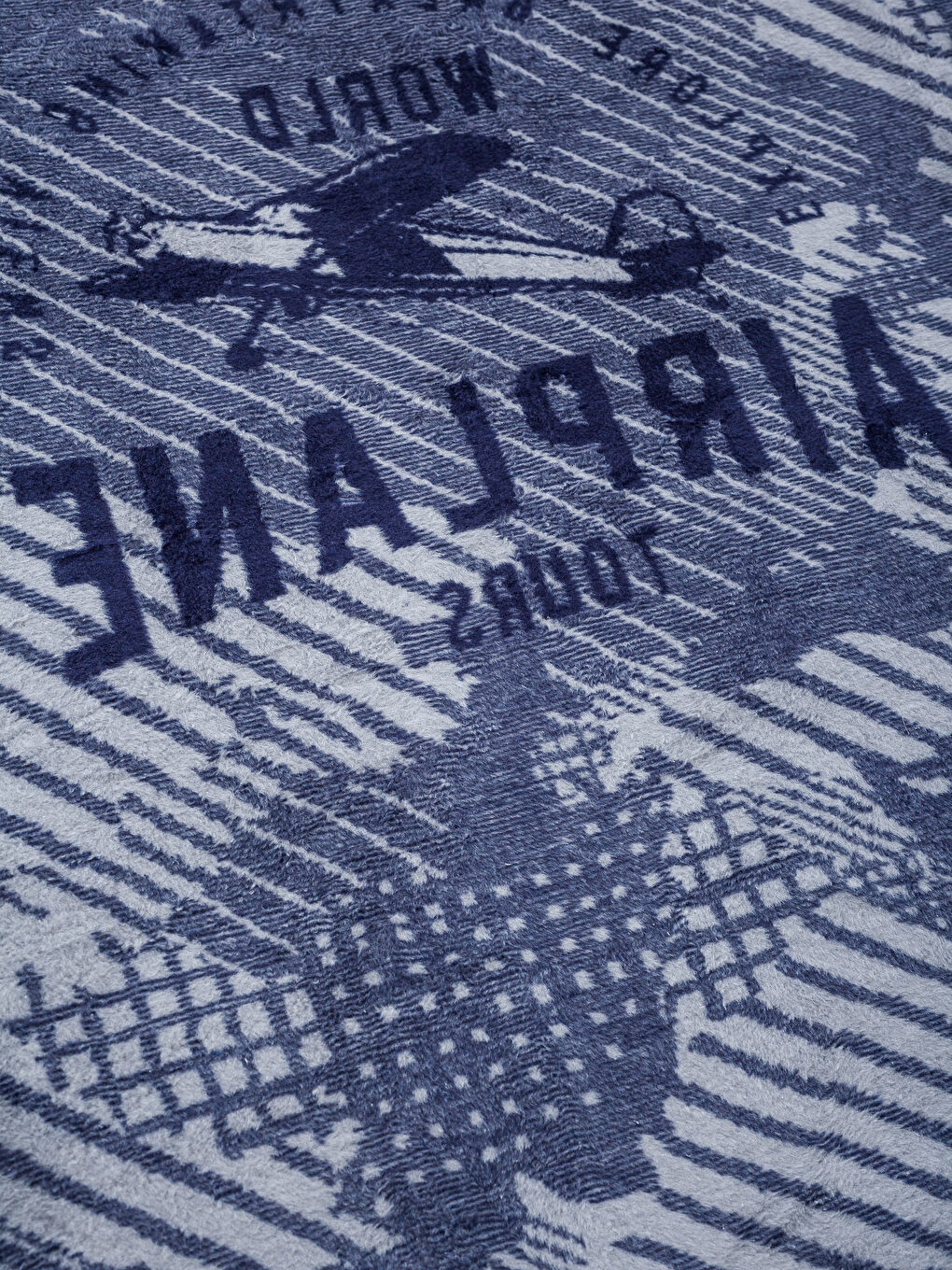 Lacivert Baskılı Çocuk Battaniyesi-4