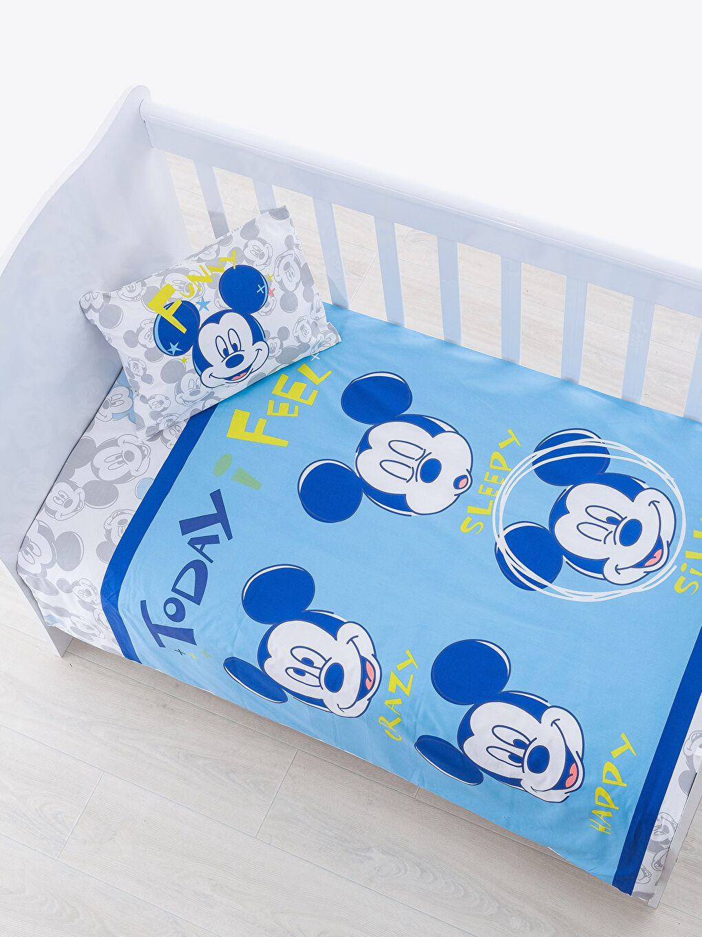 Mavi Baskılı Bebek Nevresim Takımı-3