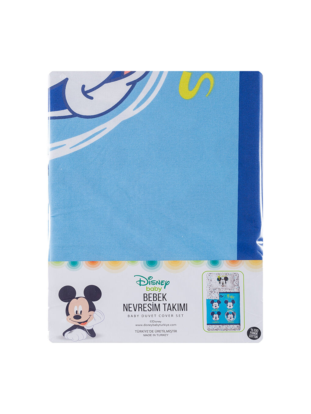 Mavi Baskılı Bebek Nevresim Takımı-7