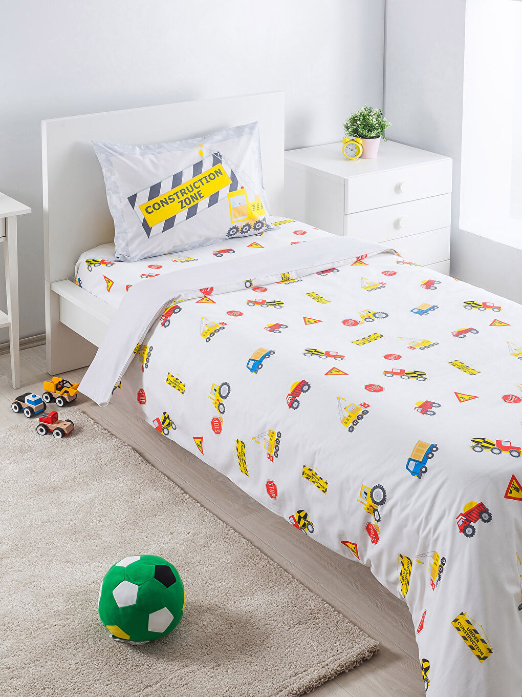 Unisex GREY Kids' Duvet Cover Full Set-2
