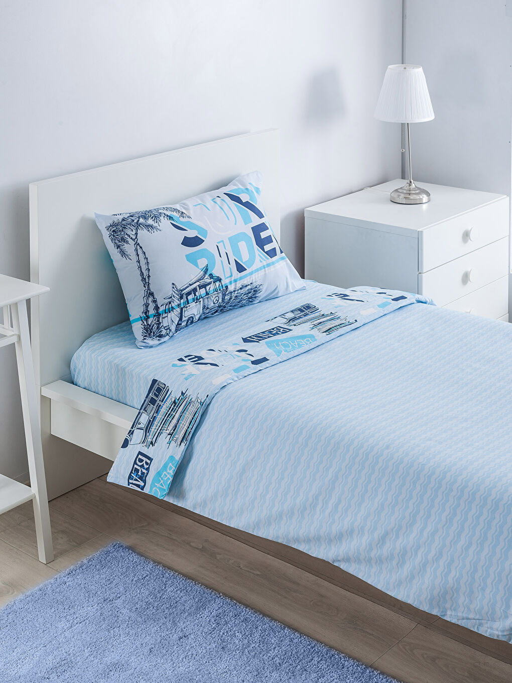 Mavi Baskılı Çocuk Nevresim Takımı-1