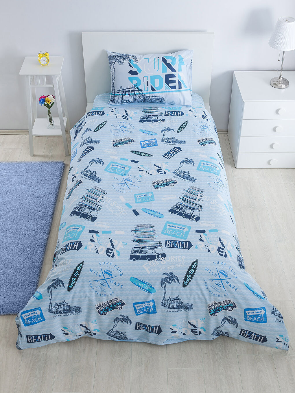 Mavi Baskılı Çocuk Nevresim Takımı-2