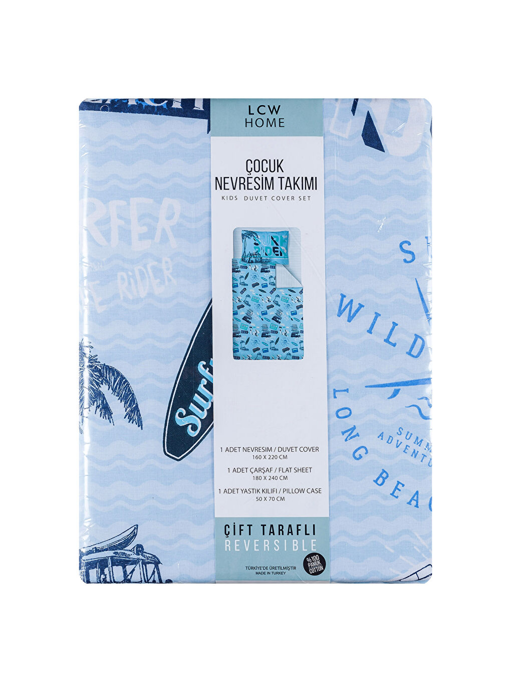 Mavi Baskılı Çocuk Nevresim Takımı-6