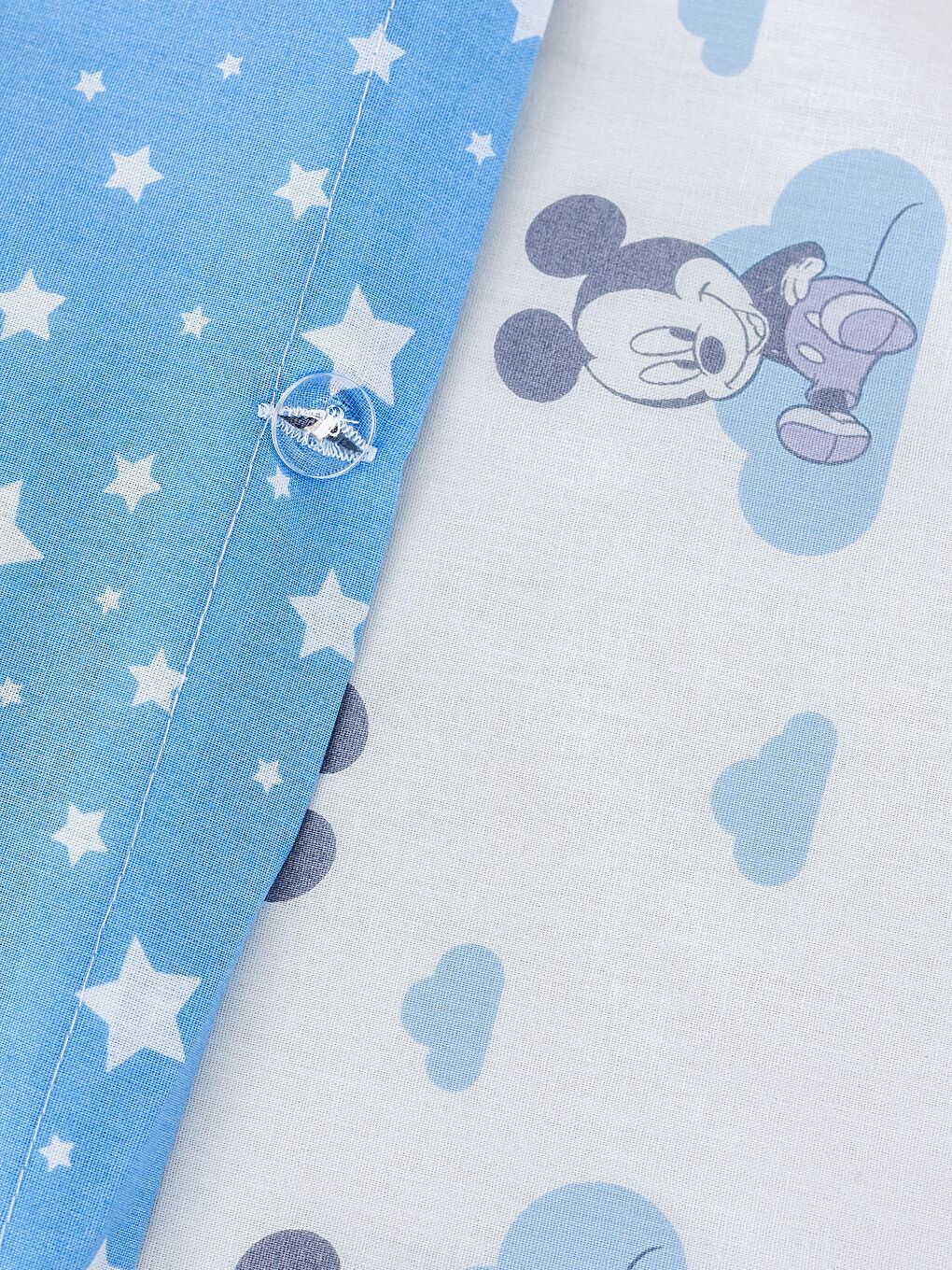 Mavi Baskılı Bebek Nevresim Takımı-4