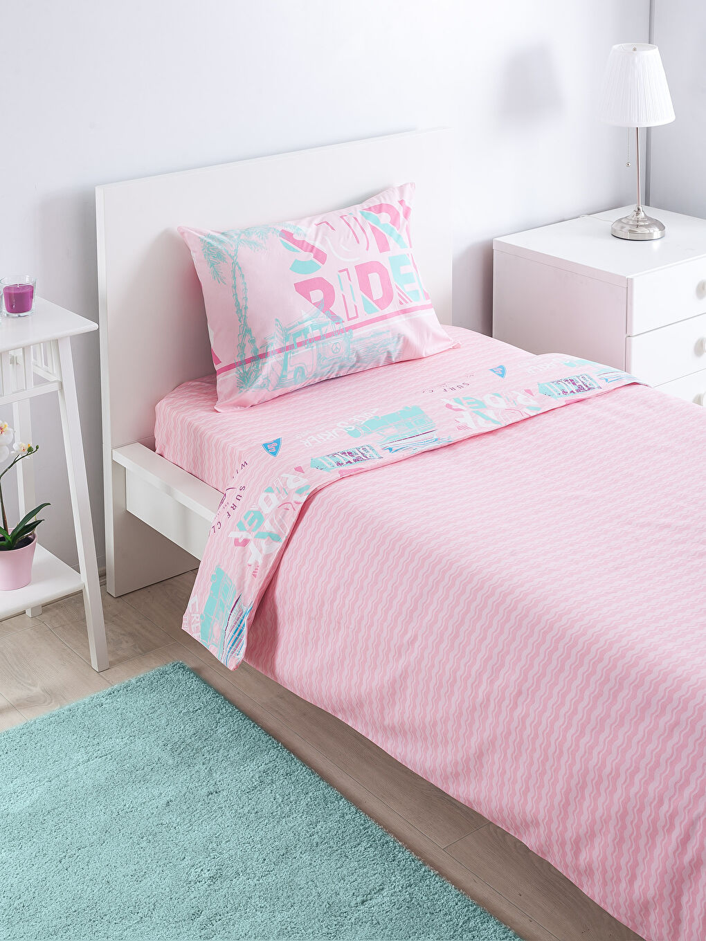 Lila Baskılı Çocuk Nevresim Takımı-1