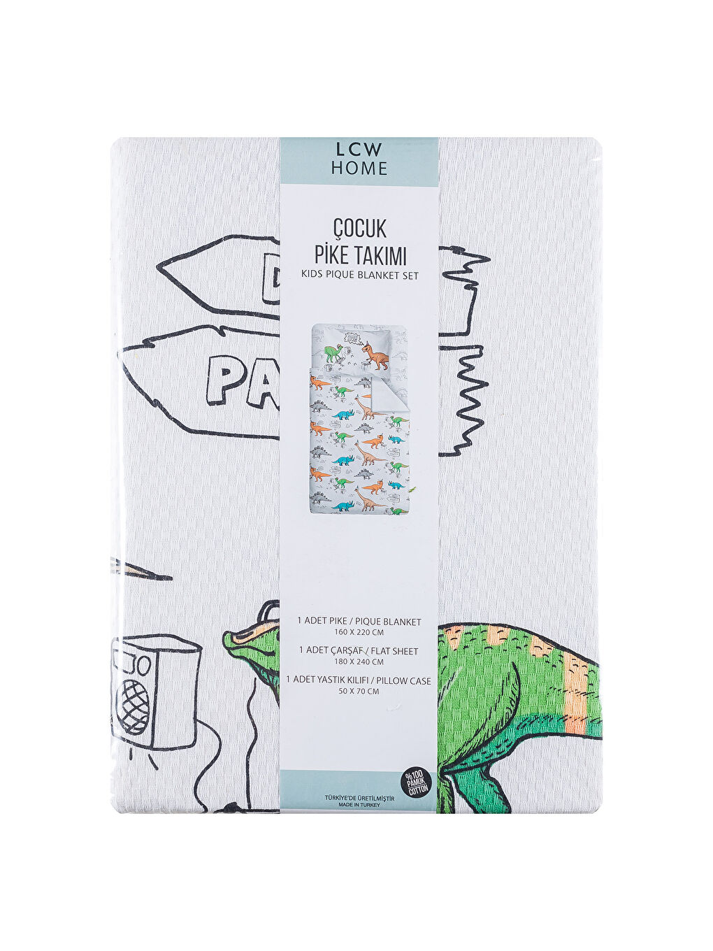 Karışık Baskılı Çocuk Pike-4