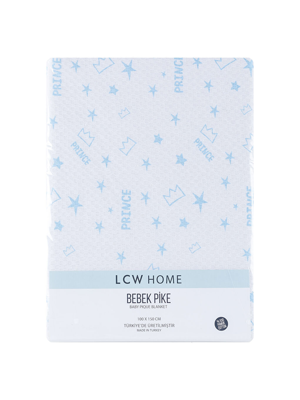 Lcw Home Синьо Бебешка покривка за легло Pique -7YH480Z1-679