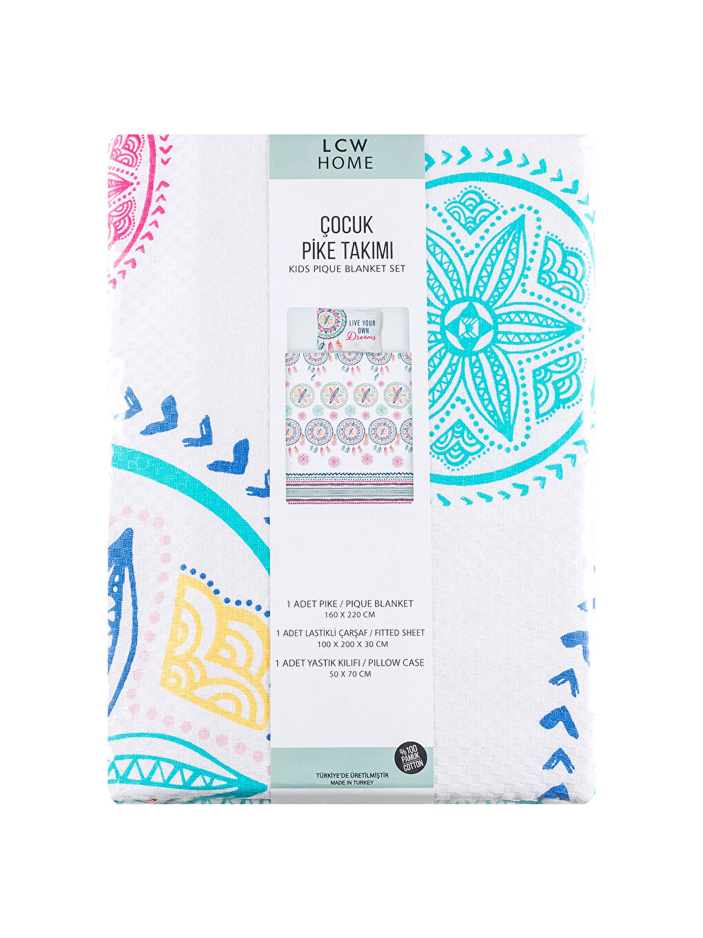 Karışık Baskılı Çocuk Pike-4