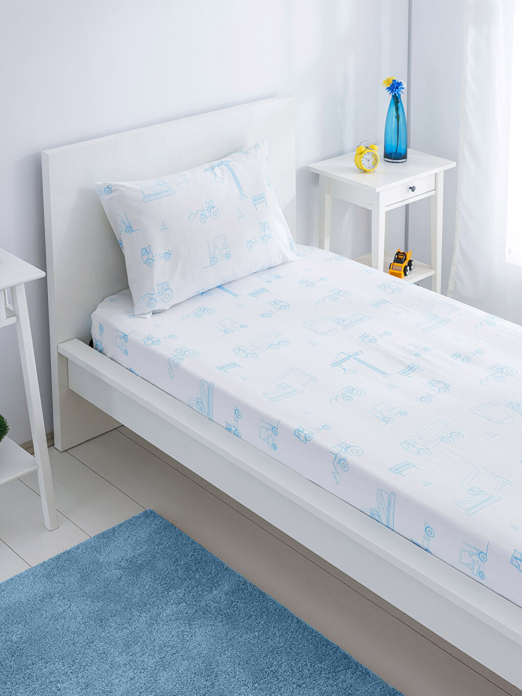 Cearceaf pentru copii ALBASTRU