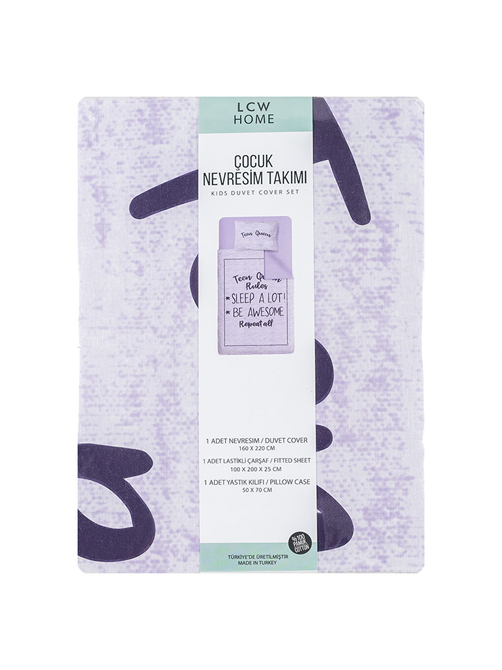 Parure housse de couette enfant LILAS-5