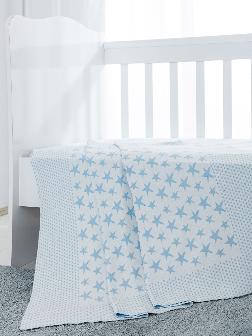 Голубой Детское одеяло