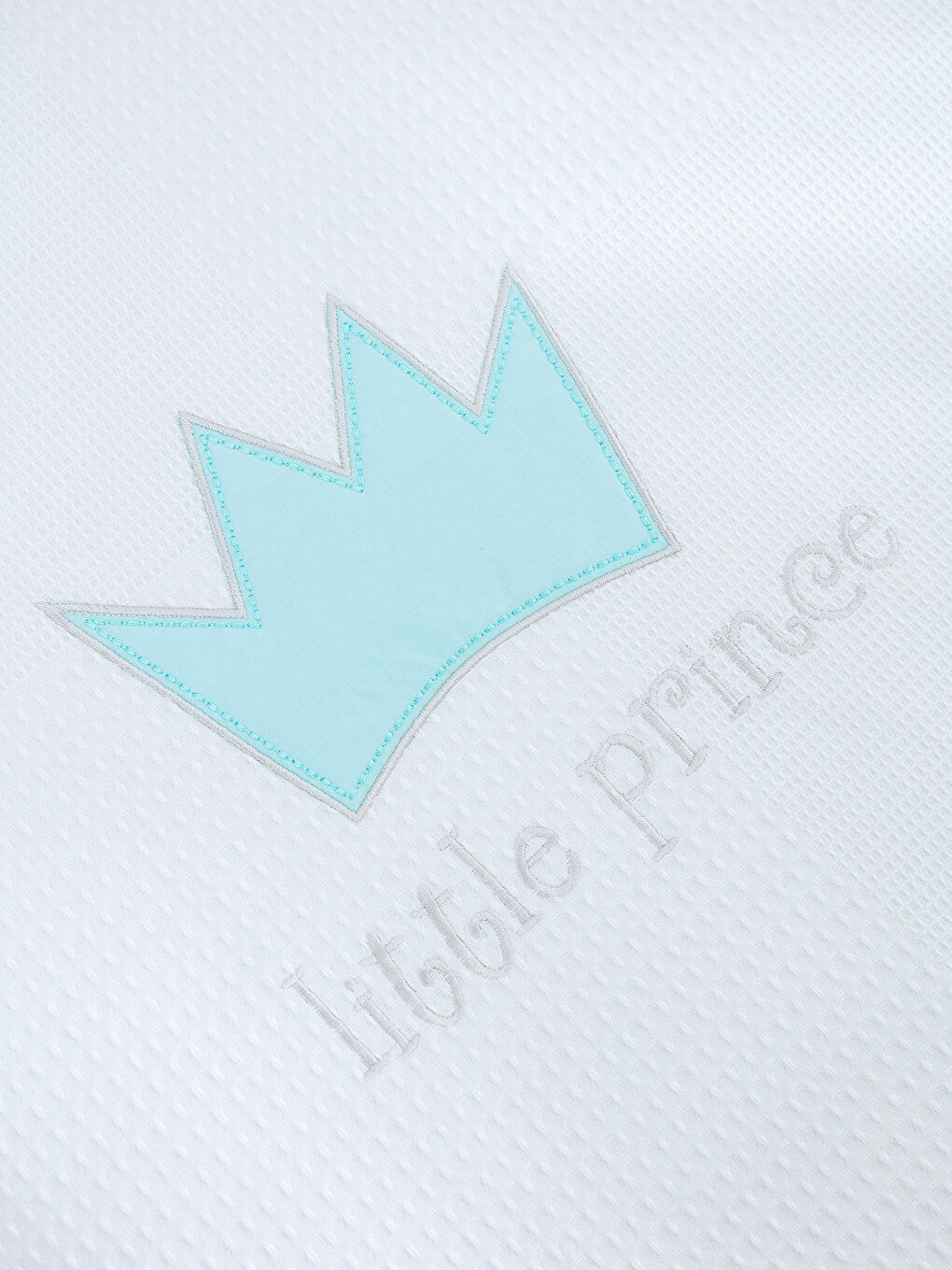 Couvre-lit piqué pour bébé BLEU-3