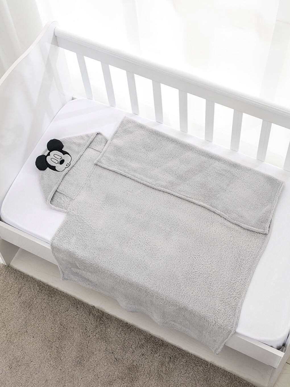 Açık Gri Bebek Battaniyesi