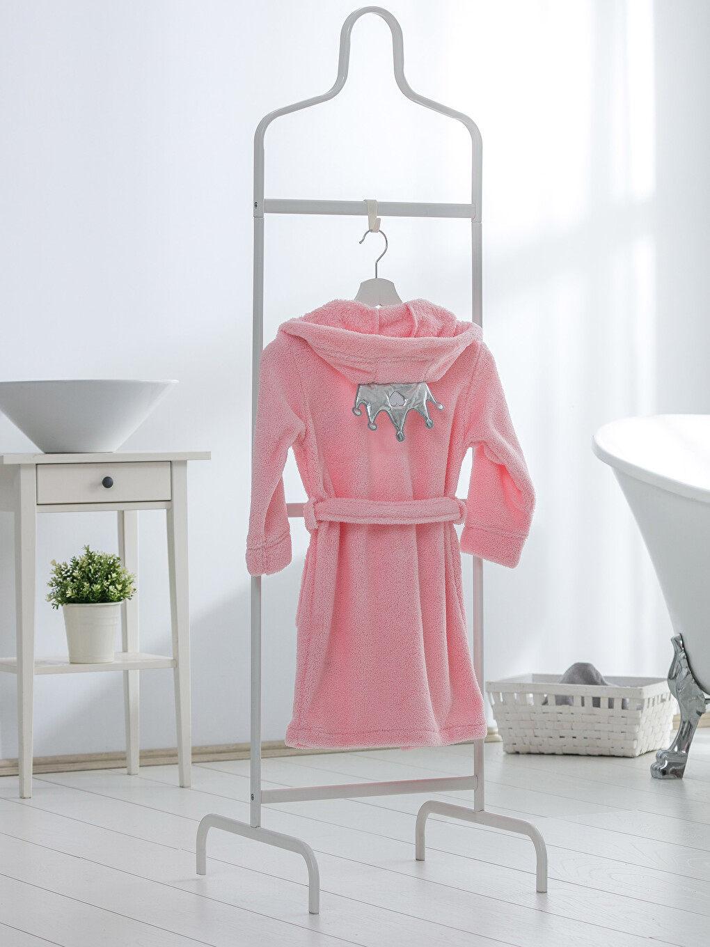 Peignoir enfant Rose Fille-1