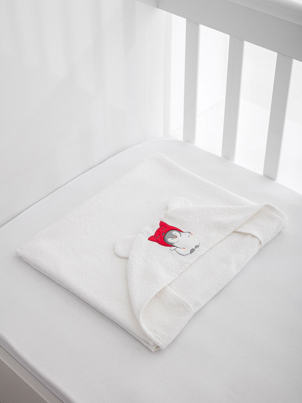 Serviette de bain bébé BLANC