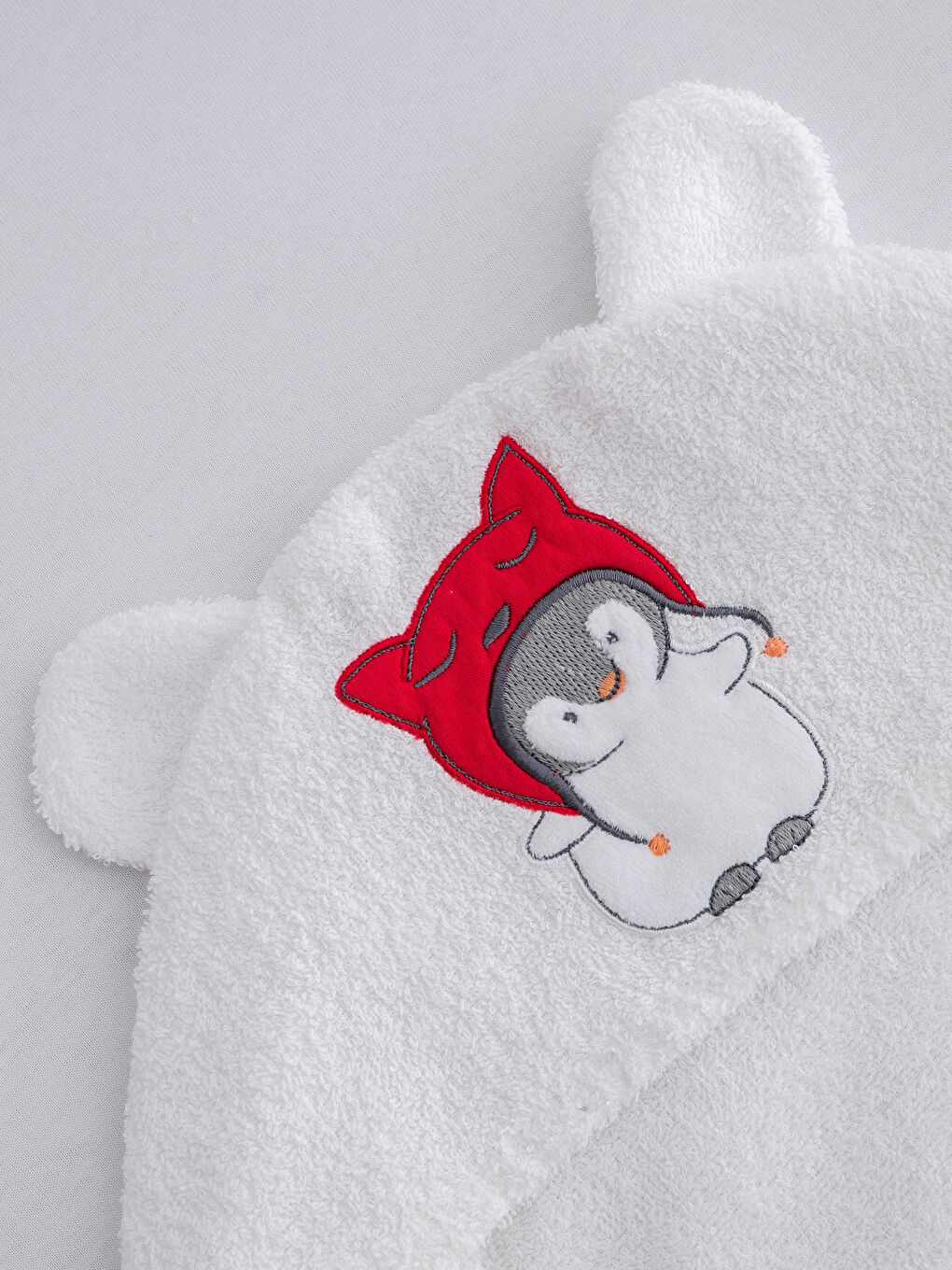 Serviette de bain bébé BLANC-2