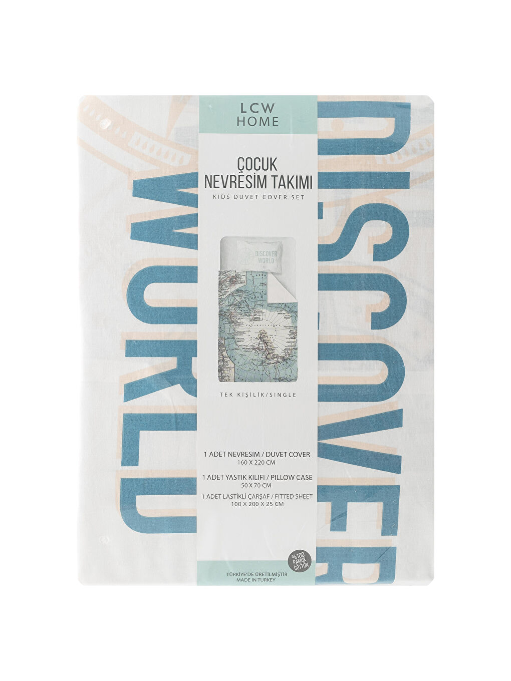 Parure housse de couette enfant BLEU-5