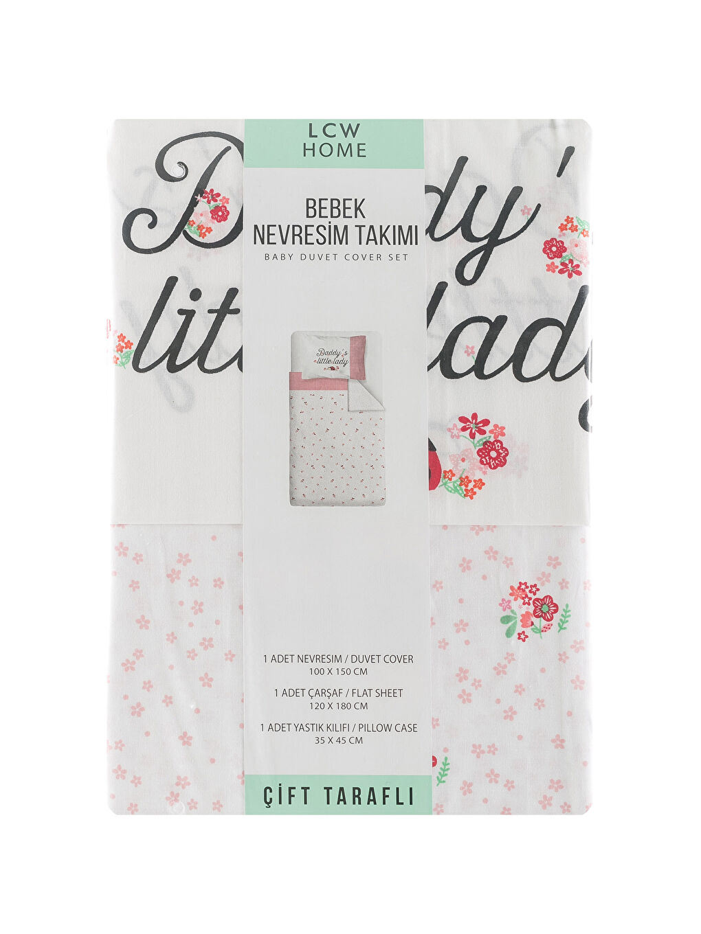 Kırmızı Baskılı Bebek Nevresim Takımı-6