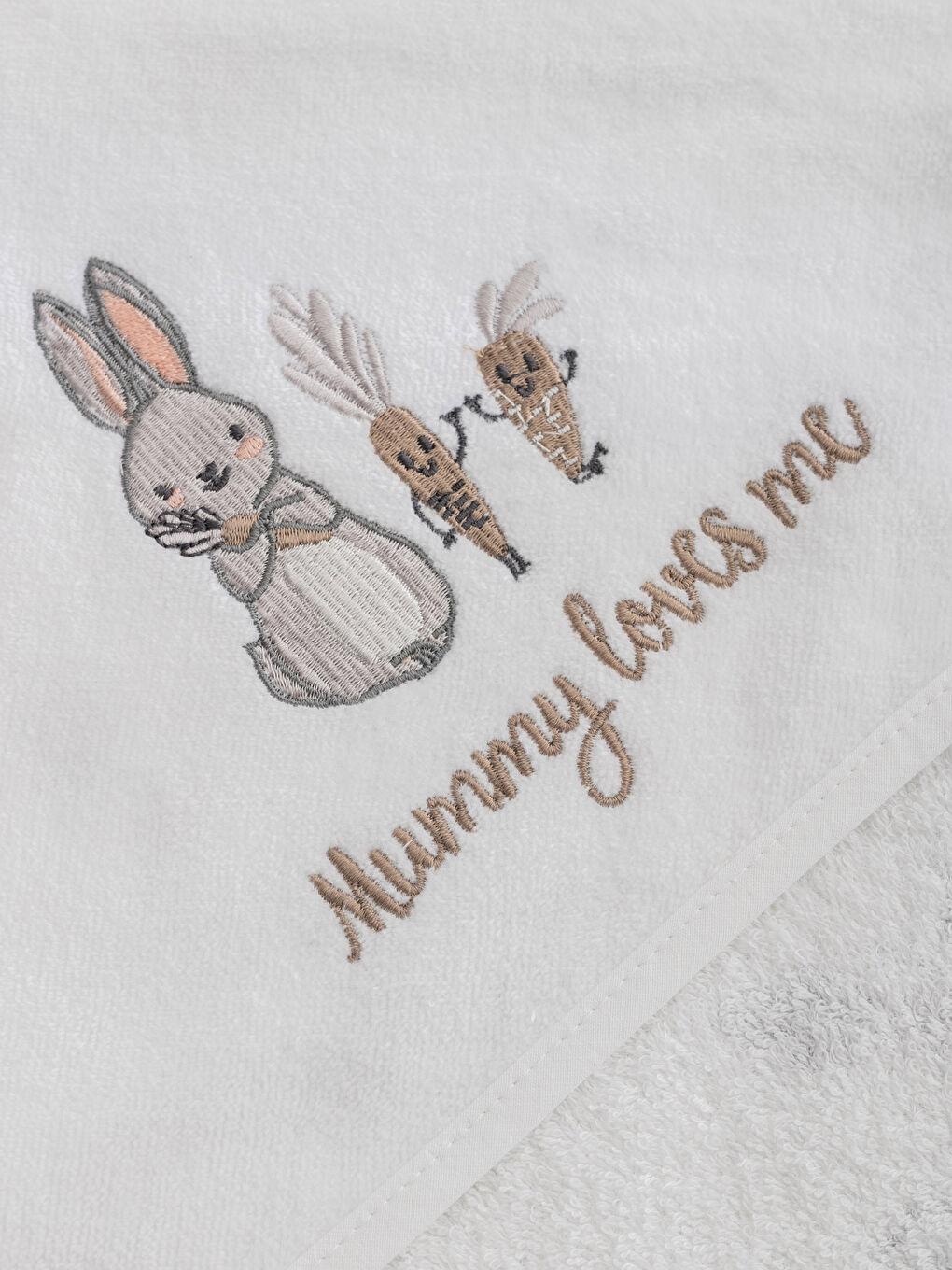 Serviette de bain bébé BLANC-2