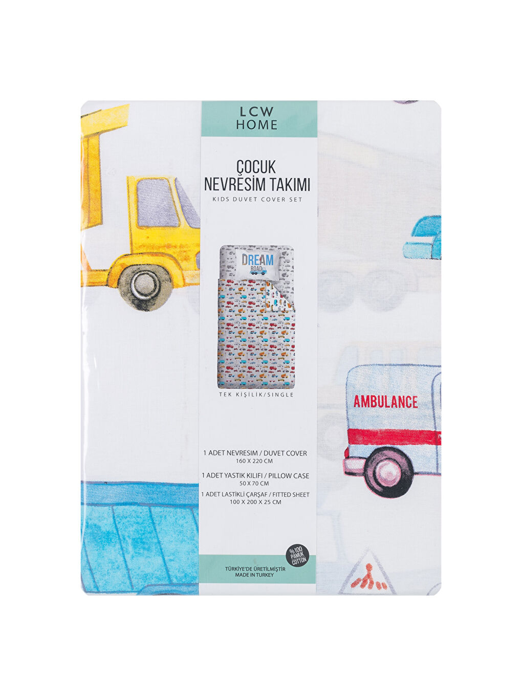 Karışık Baskılı Çocuk Nevresim Takımı-5