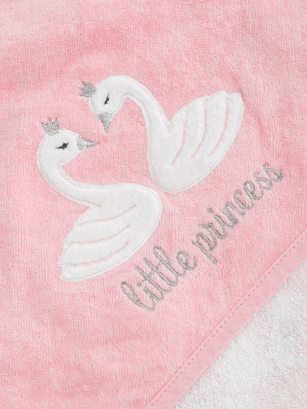 Pembe Baskılı Bebek Havlusu-3