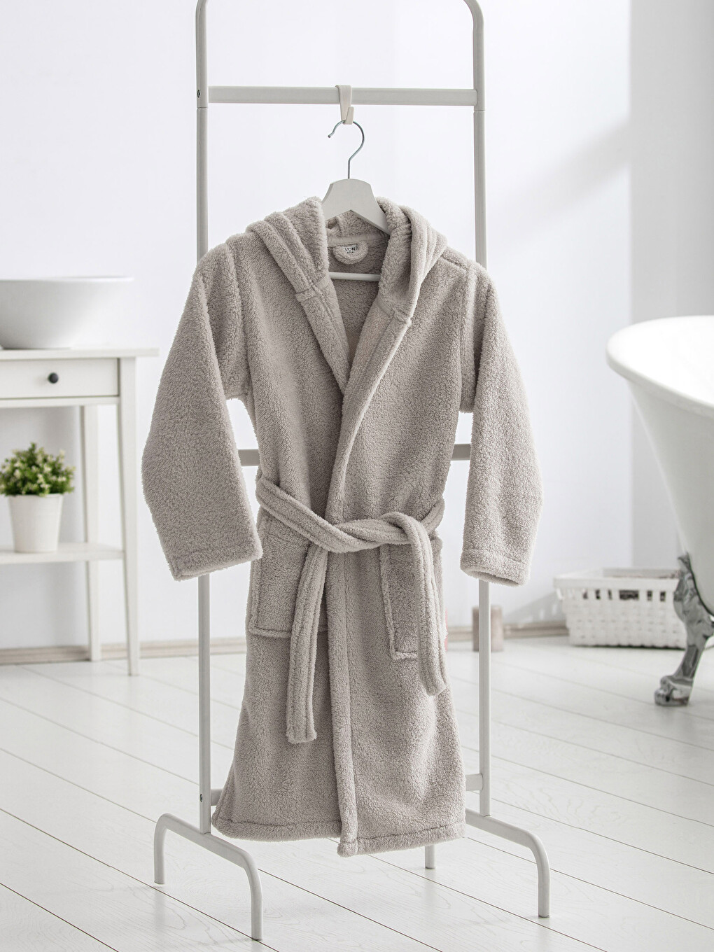 Girl Beige Kids' Bathrobe