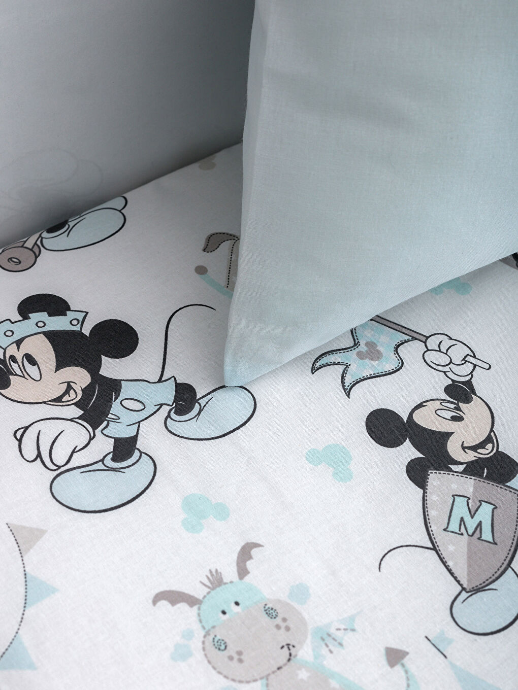 Mavi Baskılı Bebek Nevresim Takımı-3