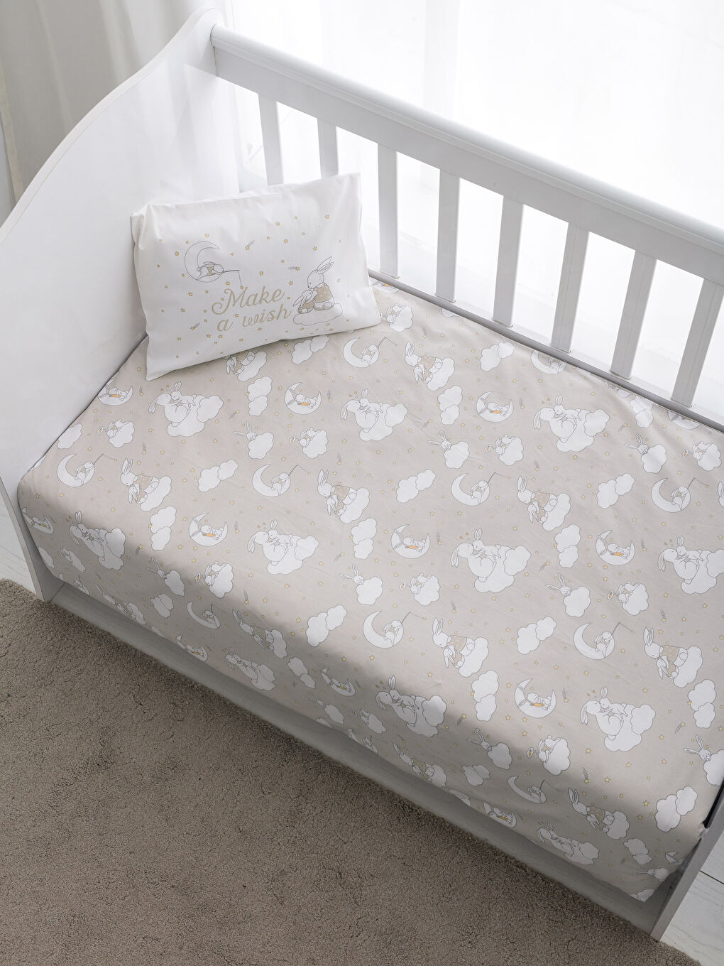 Housse de couette bébé BEIGE-1