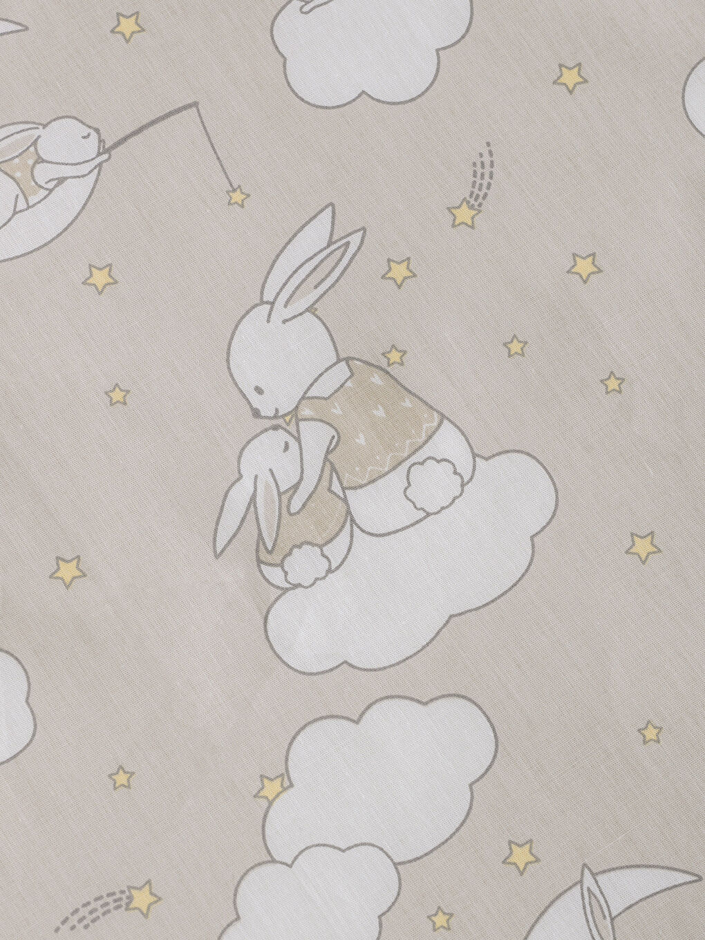 Housse de couette bébé BEIGE-3