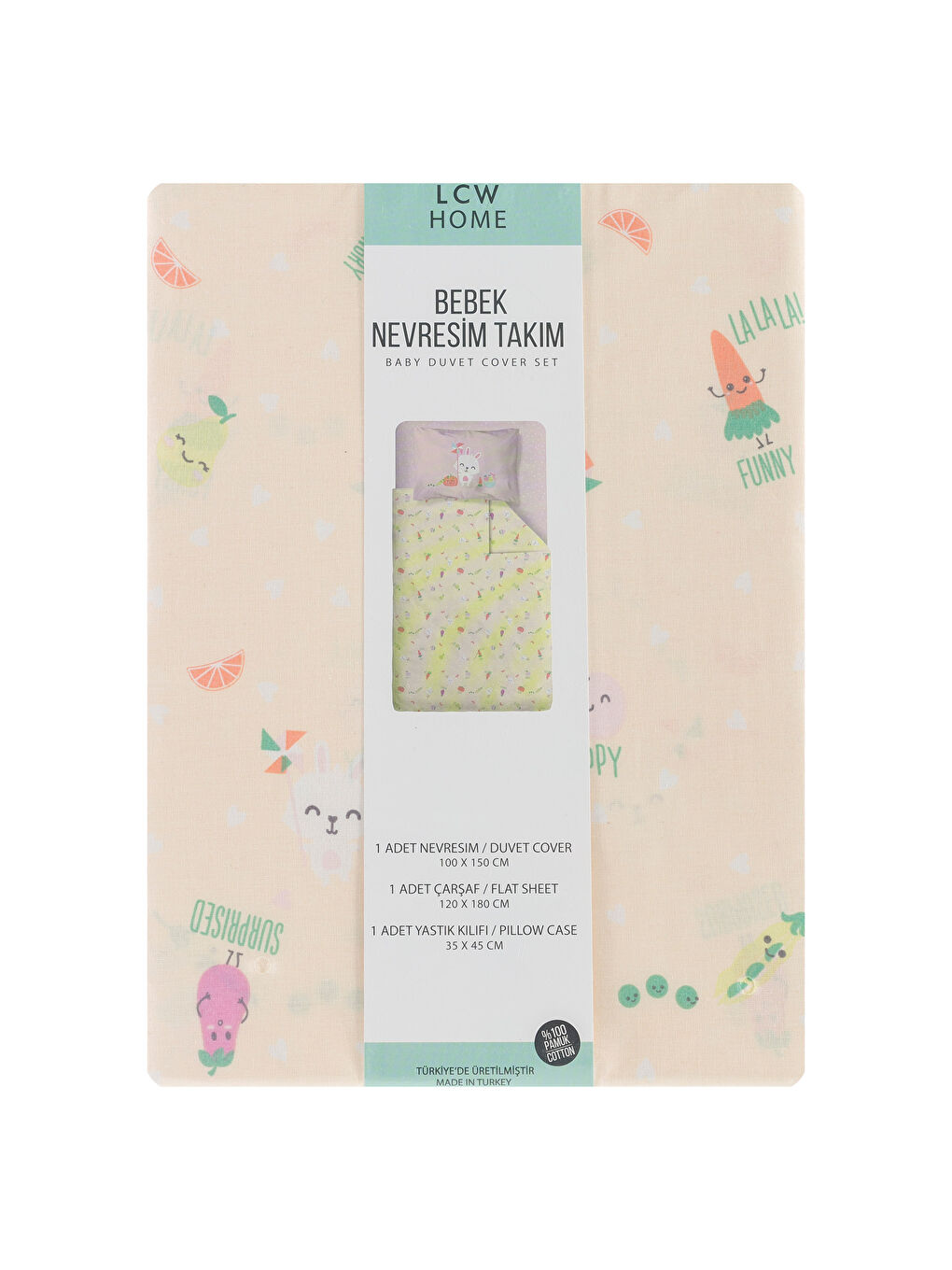 Karışık Baskılı Bebek Nevresim Takımı-5