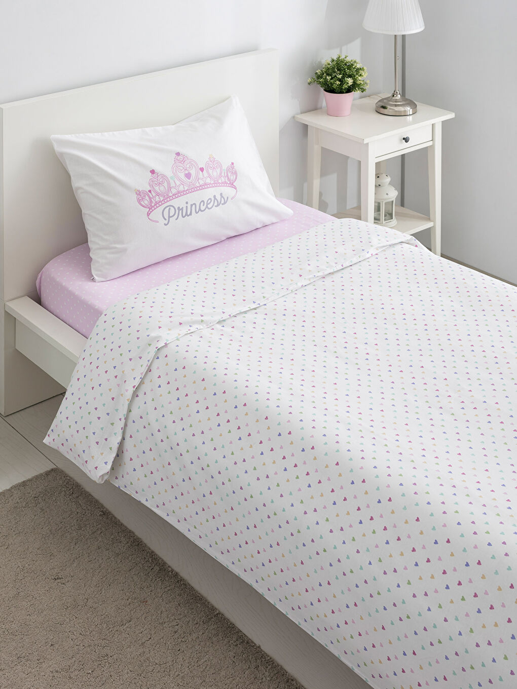 Parure housse de couette enfant JAUNE