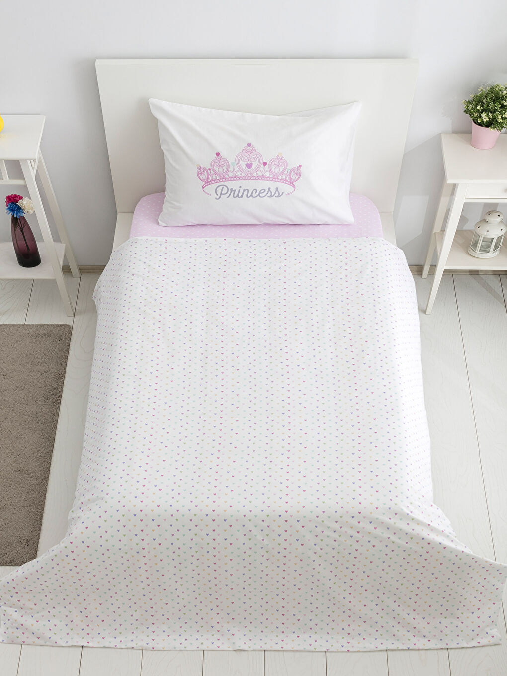 Parure housse de couette enfant JAUNE-1