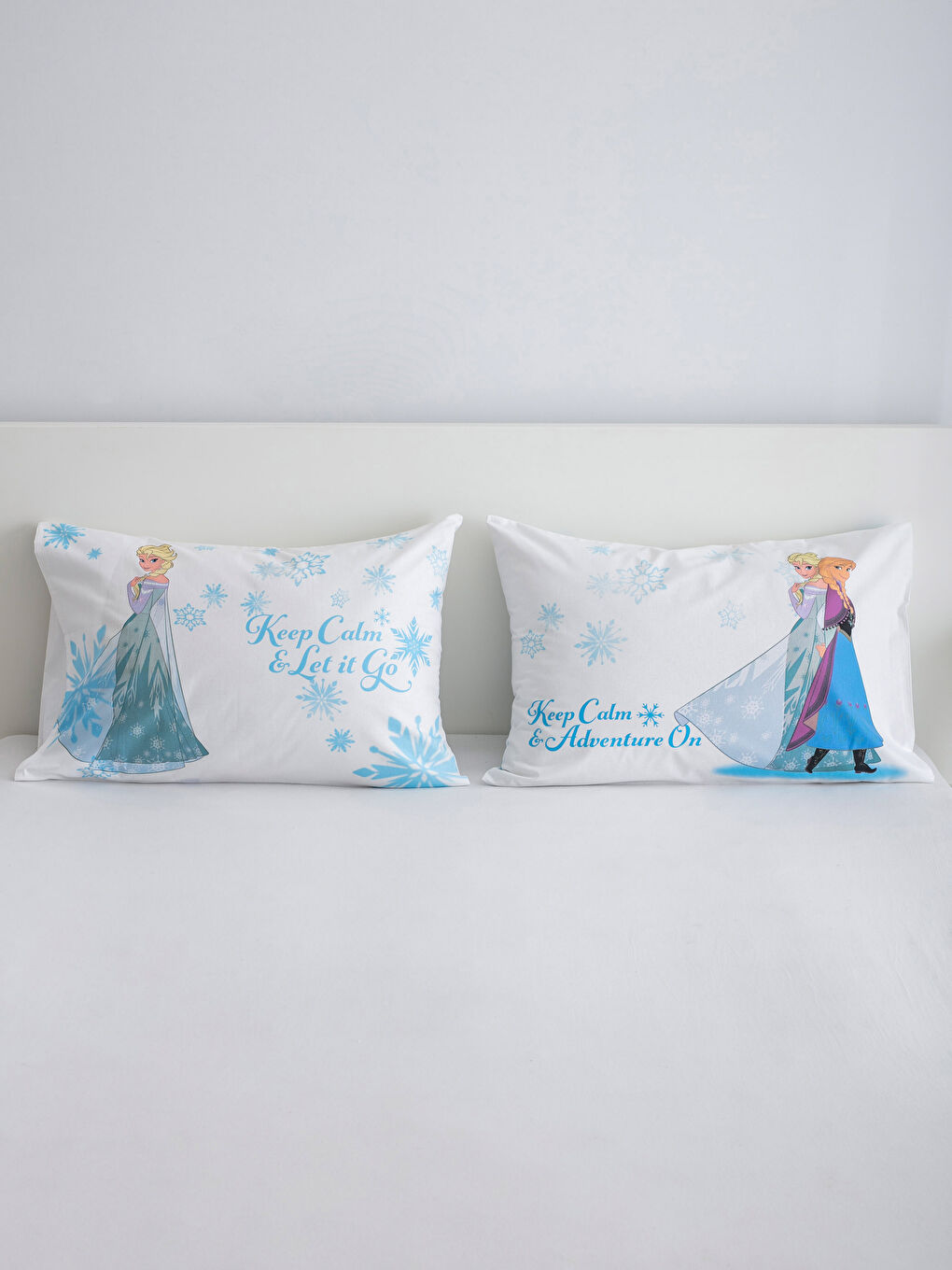 Mavi Baskılı Çocuk Yastık Kılıfı-1