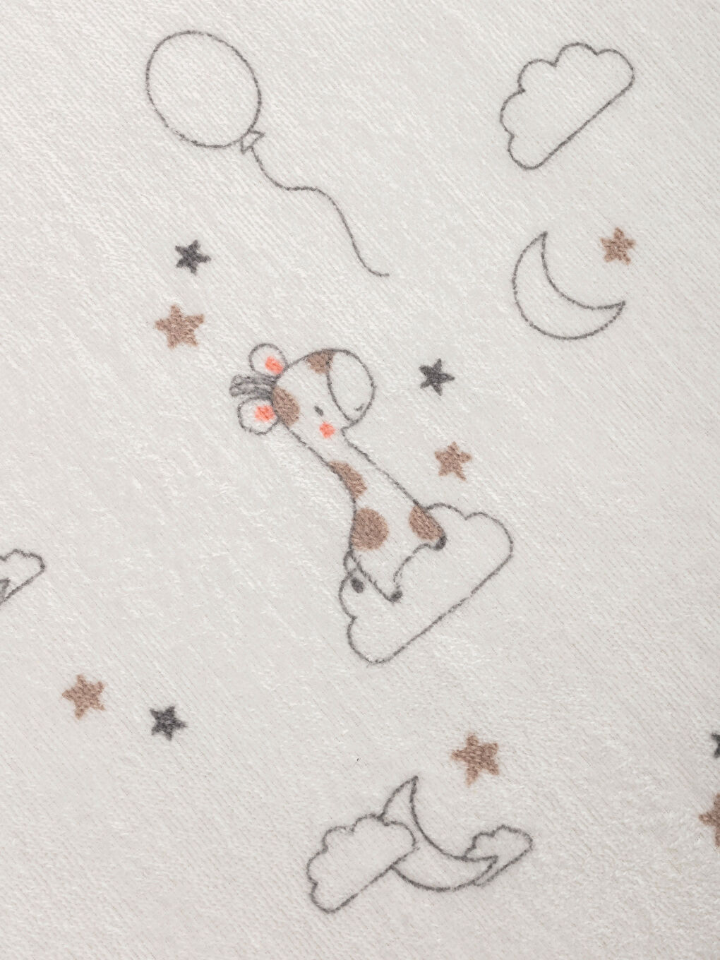 Ekru Baskılı Bebek Havlusu-3