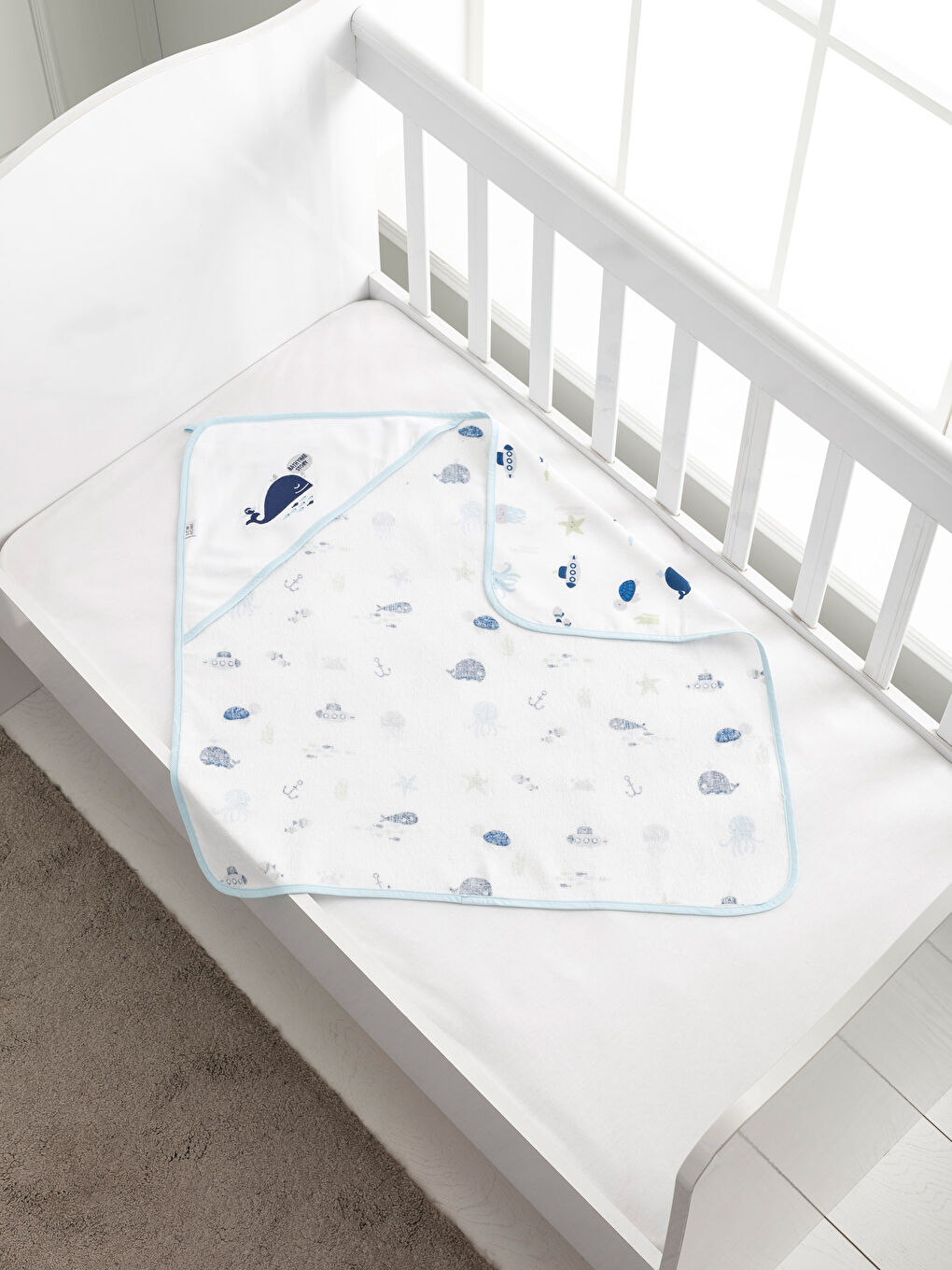 BLUE Baby's Bath Towel-1