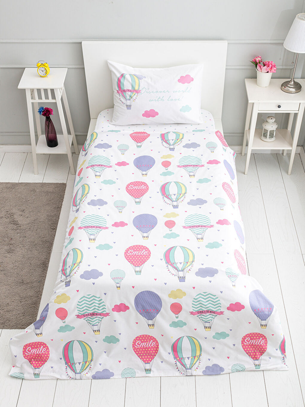 Karışık Baskılı Çocuk Nevresim Takımı-1