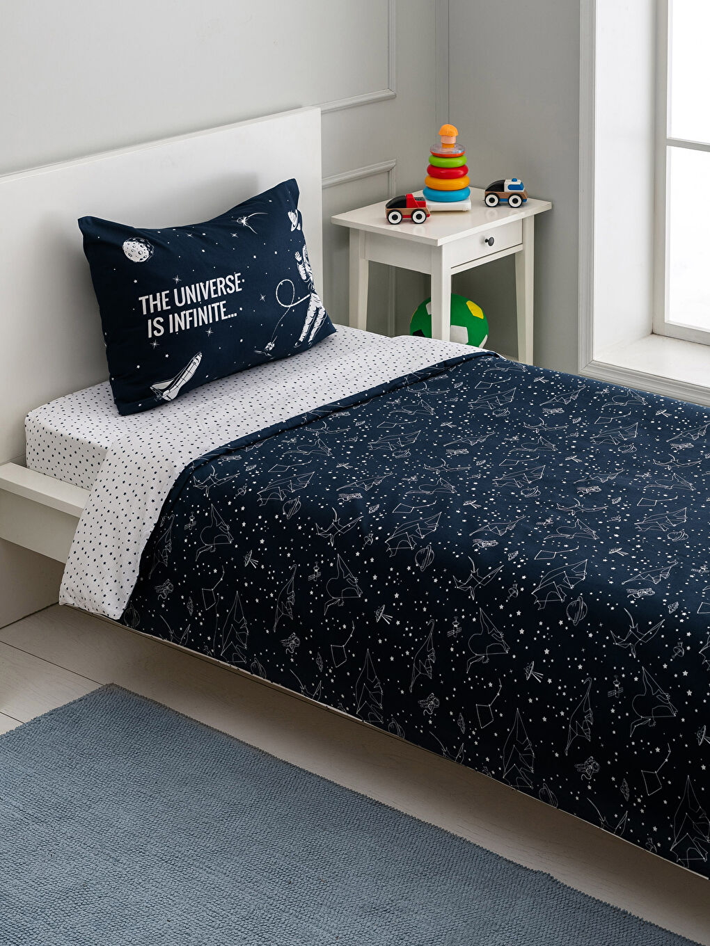 LCW HOME Space Themed Duvet Cover Set -0SI733Z4-LSJ