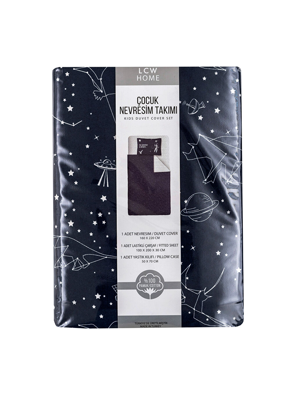 LCW HOME Space Themed Duvet Cover Set -0SI733Z4-LSJ