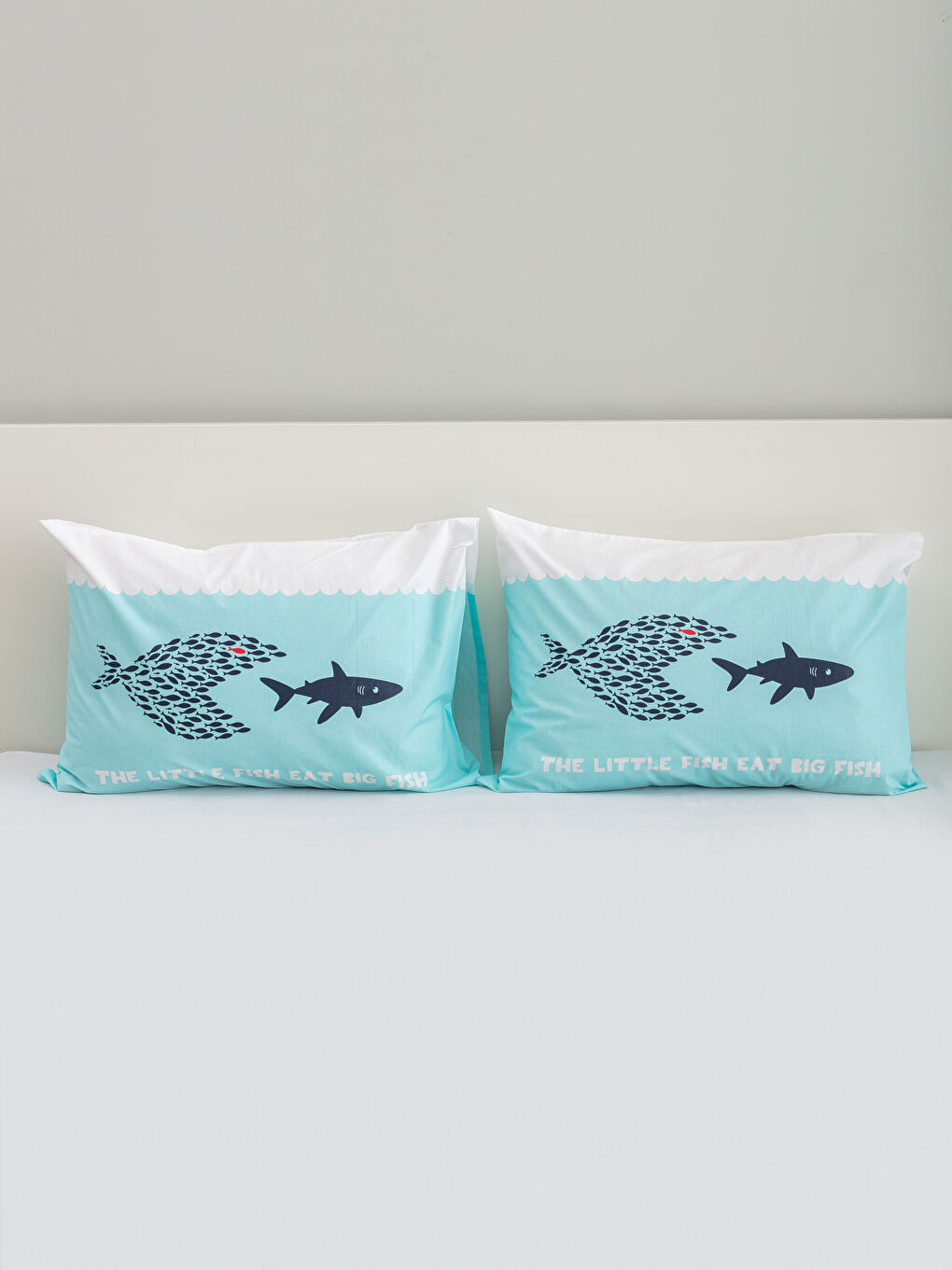 غطاء وسادة للأطفال أزرق فاتح-1