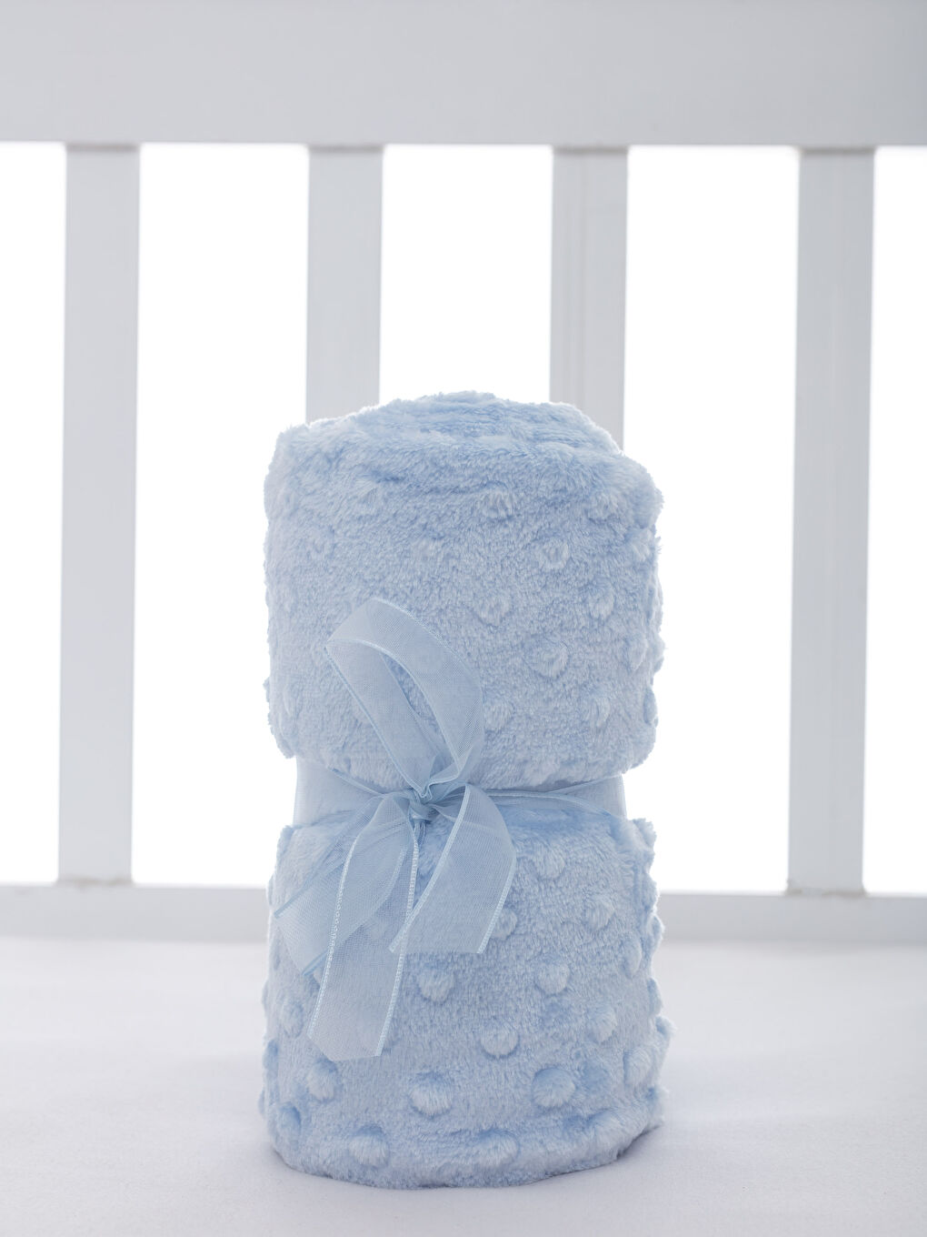 Голубой Детское одеяло-3