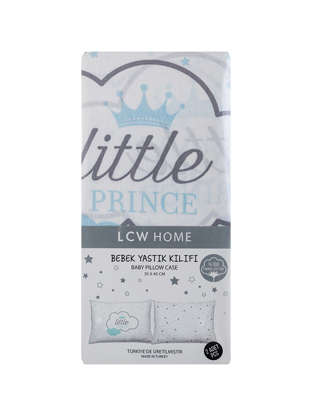 Mavi Baskılı Bebek Yastık Kılıfı-2