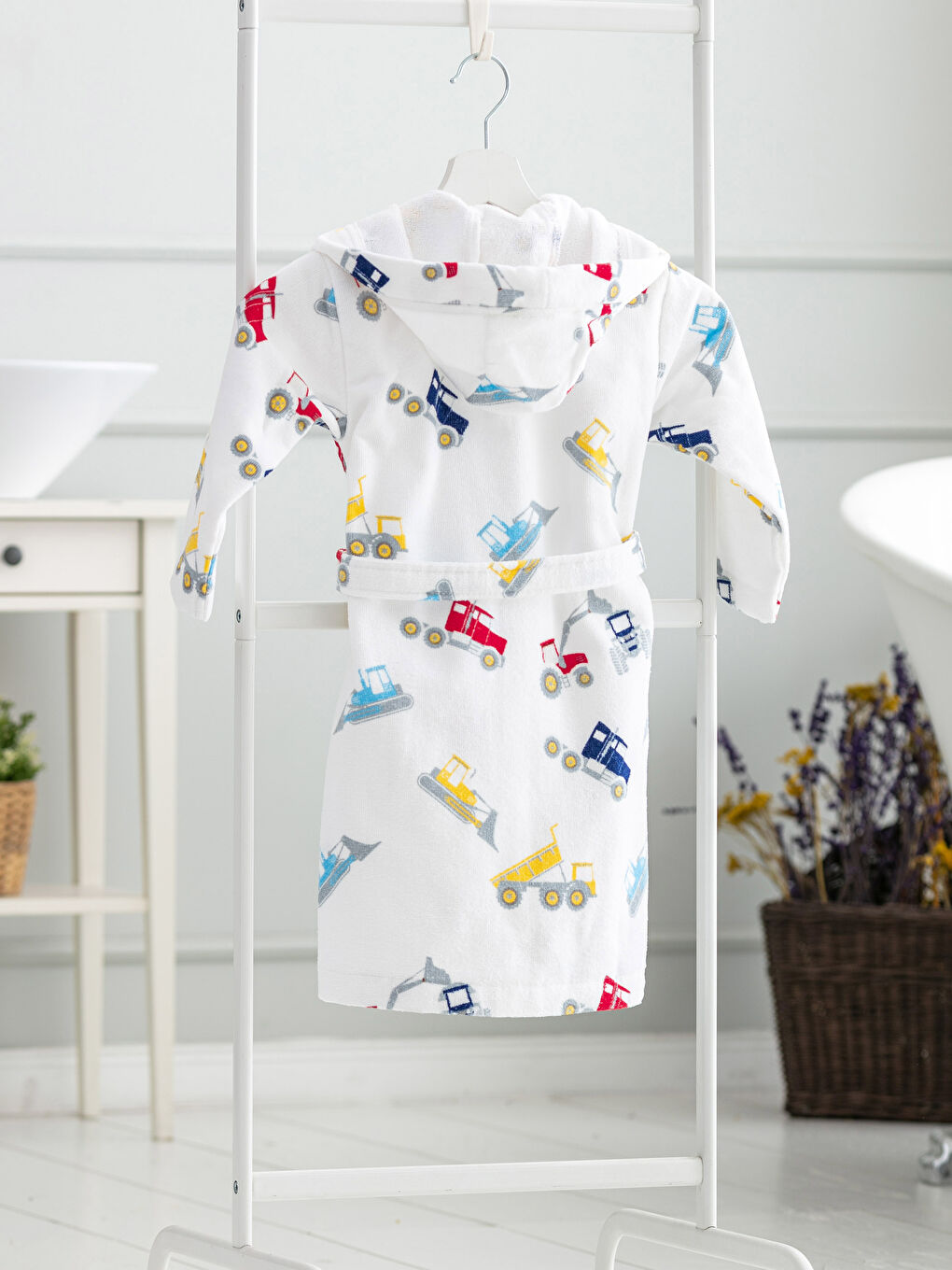 Мальчики Разноцветный Детский банный халат-1