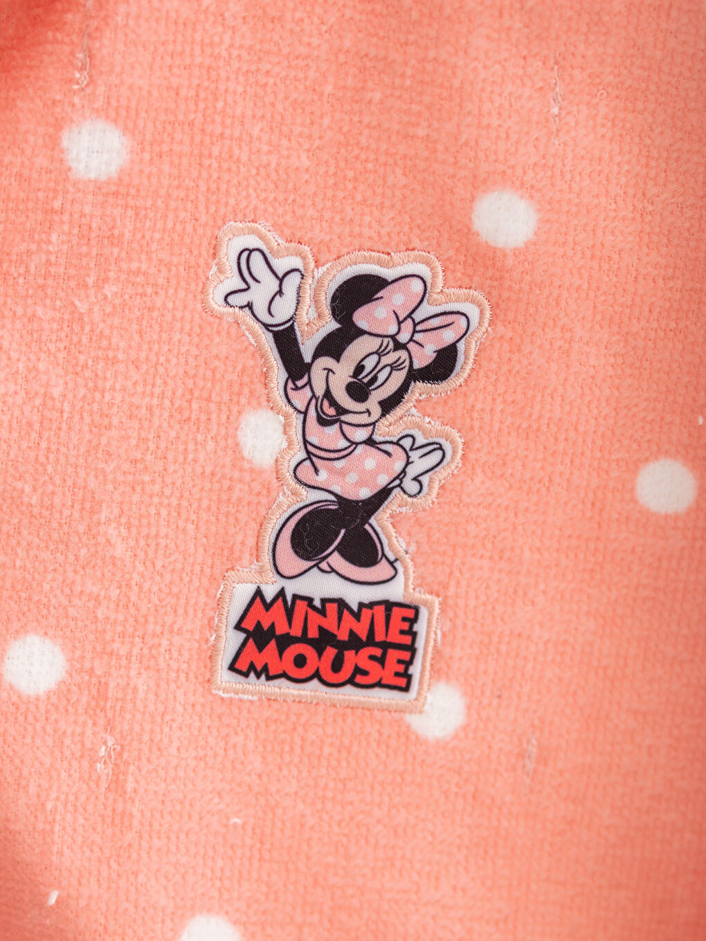 Pembe Baskılı Çocuk Bornoz-3