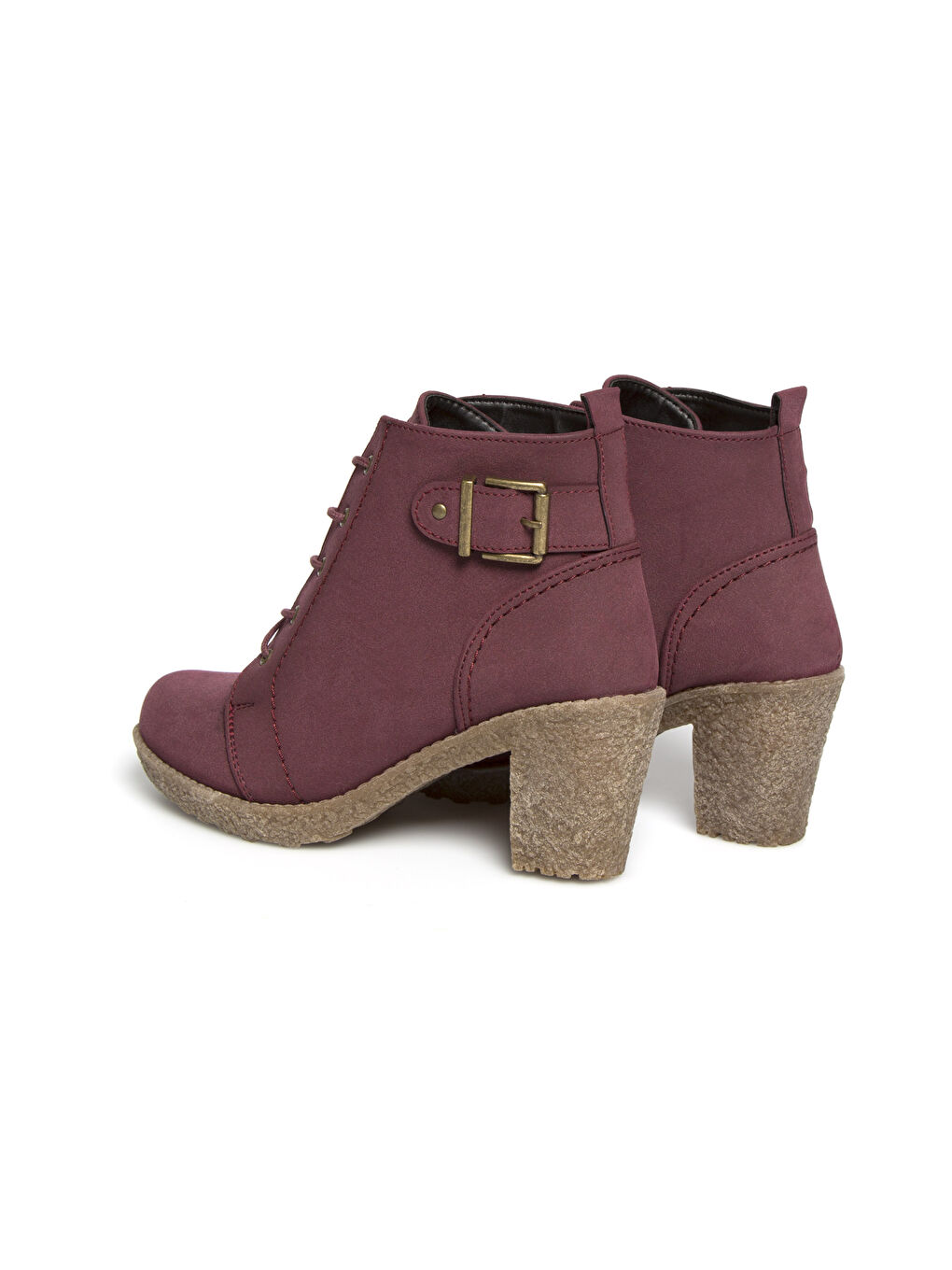 Bottes ROUGE BORDEAUX Femme-2