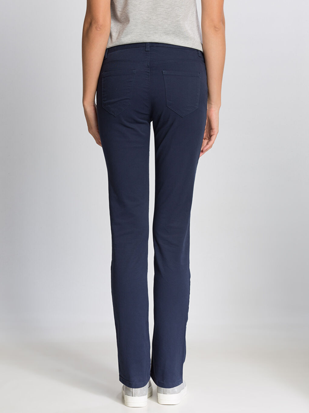 Woman NAVY Trousers-1