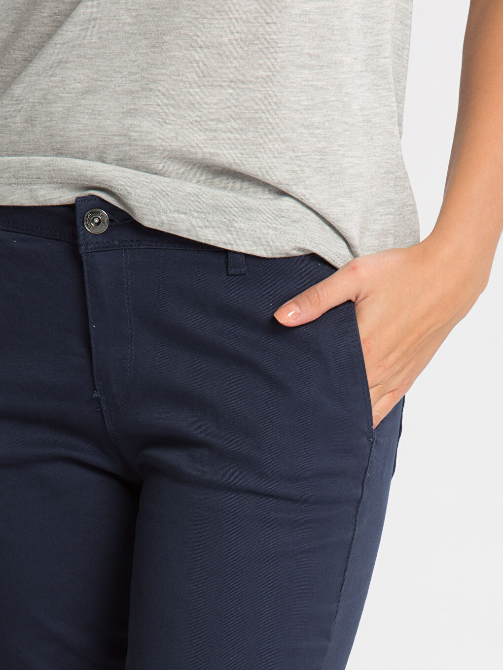 Woman NAVY Trousers-3