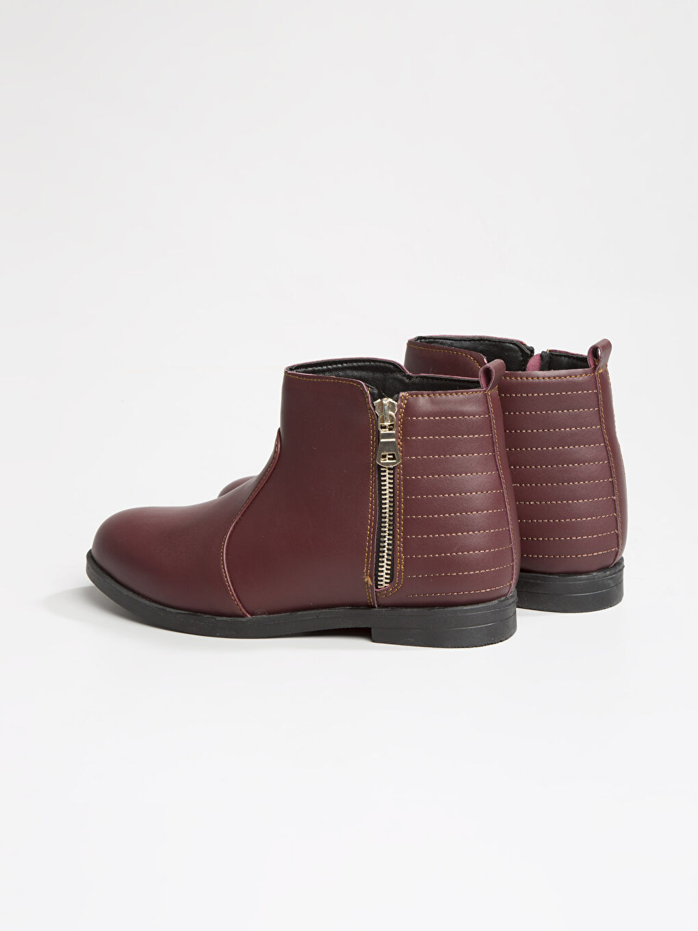 Bottes ROUGE BORDEAUX Femme-2
